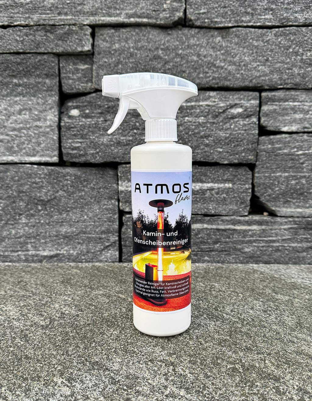 Atmosflame fireplace and oven glass cleaner