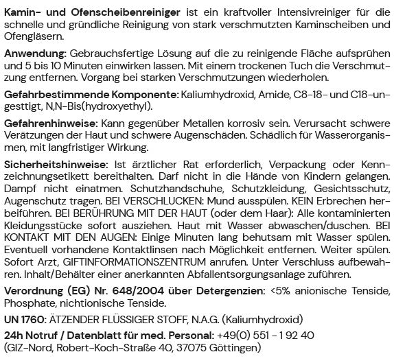 Atmosflame Kamin- und Ofenglasreiniger - Atmosflame Onlineshop